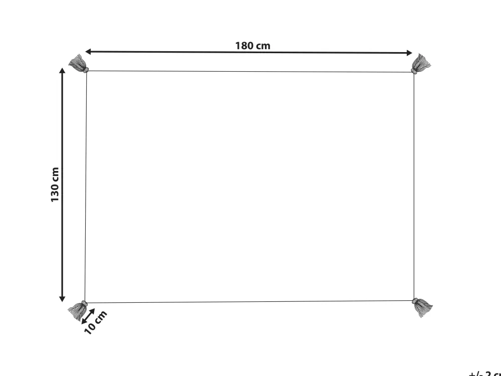 Discount Beliani Huopa Puuvilla Monivarinen 130 X 180 Cm Dibrugarh