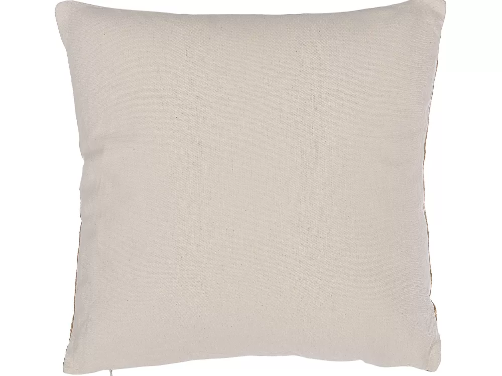 Fashion Beliani Koristetyyny Lehtikuviolla 45 X 45 Cm Beige Wakad