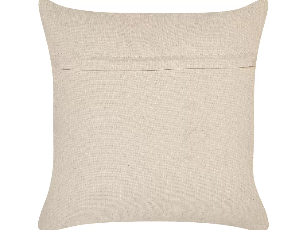 Fashion Beliani Koristetyyny Puuvilla Beige 45 X 45 Cm 2 Kpl Ixora