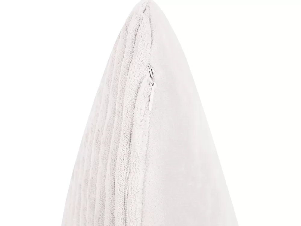 Clearance Beliani Koristetyyny Vakosametti Luonnonvalkoinen 43 X 43 Cm 2 Kpl Millet