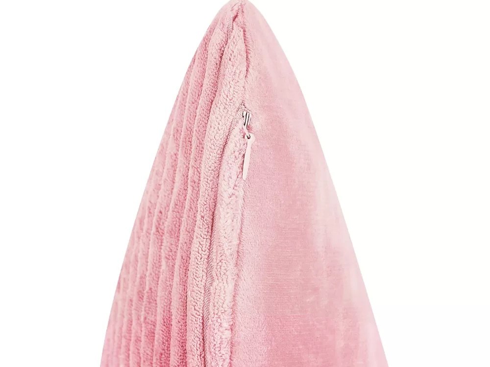 Shop Beliani Koristetyyny Vakosametti Vaaleanpunainen 43 X 43 Cm 2 Kpl Millet