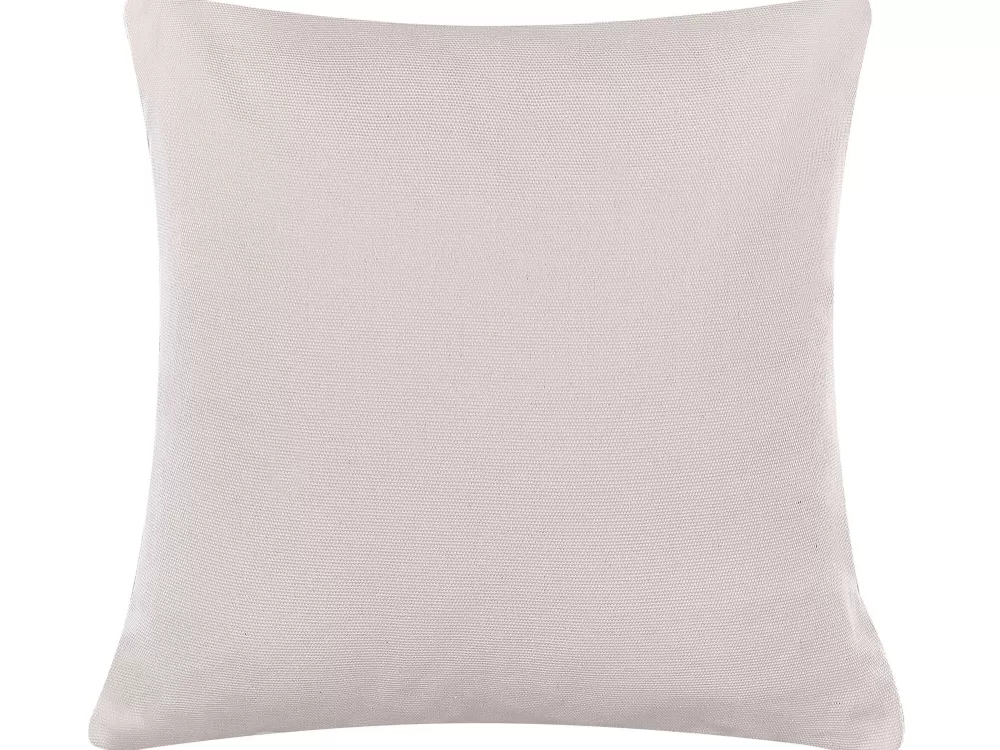 Best Beliani Koristetyynysetti 2 Kpl Pupukuviolla Ruskeanharmaa 45 X 45 Cm Buxus