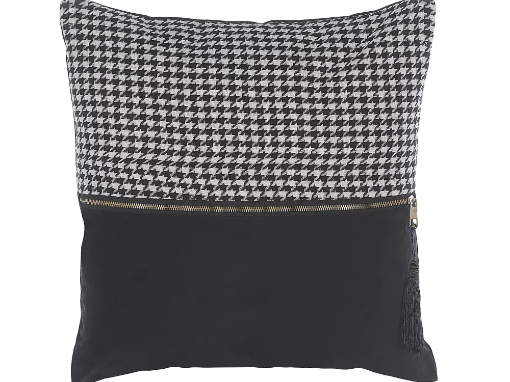 Discount Beliani Koristetyynysetti 45 X 45 Cm Musta / Valkoinen Kinwat