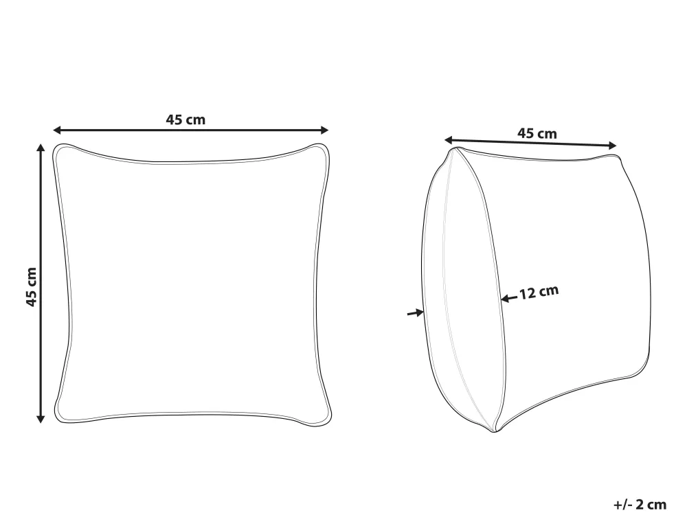 Fashion Beliani Lasten Tyyny Karhu 45 X 45 Cm Oranssi Waranasi