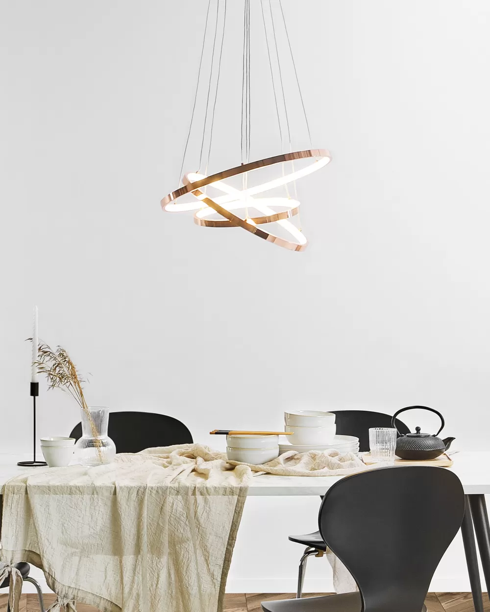 Cheap Beliani Led-Riippuvalaisin Alumiini Ruusukulta Atrek