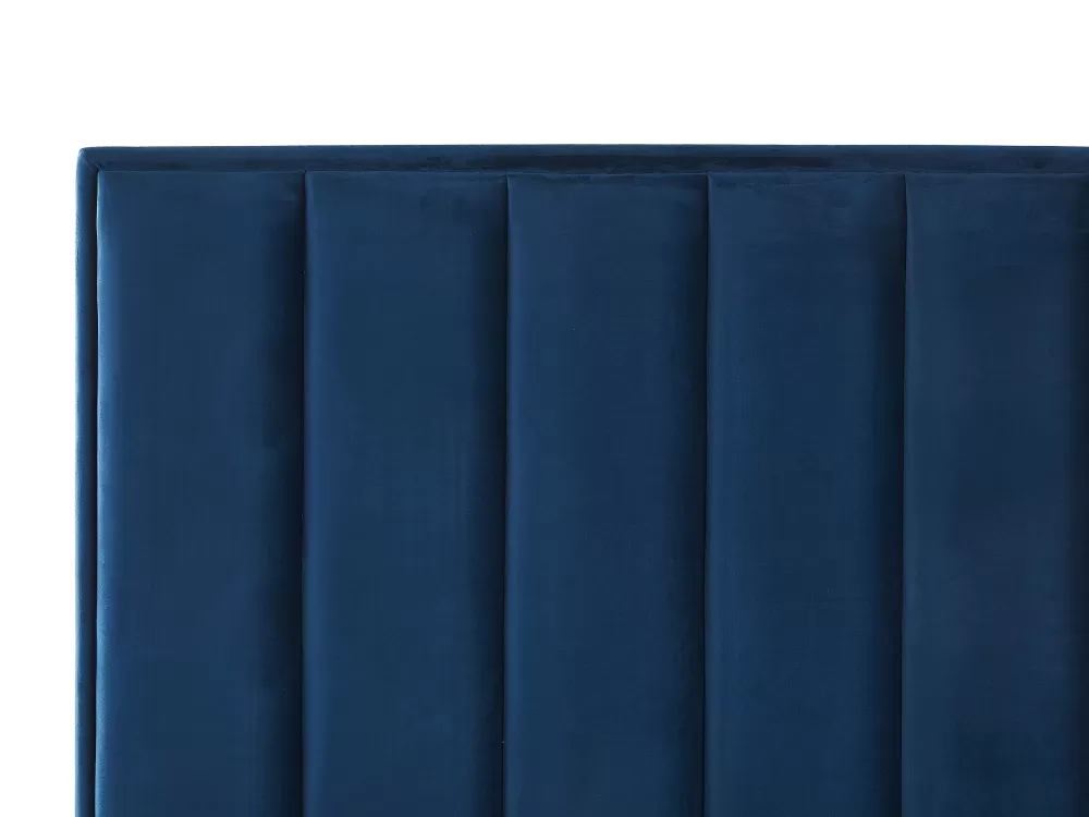 New Beliani Makuuhuonesetti Sametti 3 Osaa Laivastonsininen 180 X 200 Cm Sezanne