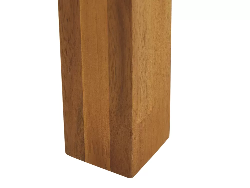 Outlet Beliani Puutarhapoyta Akaasia Vaalea Puu 210 X 90 Cm Livorno