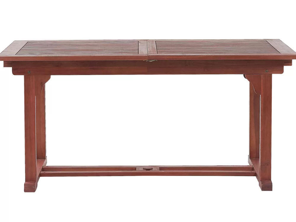 Ulkokalusteet<Beliani Puutarhapoyta Jatkettava Akaasia Tumma Puu 160/220 X 90 Cm Toscana