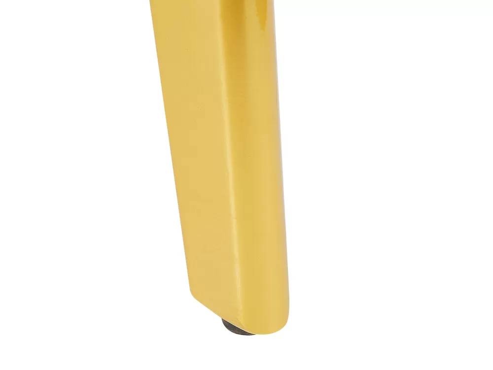 Pöydät<Beliani Ruokapoyta Jatkettava Marmorikuvio Valkoinen/Kulta 160/200 X 90 Cm Mosby