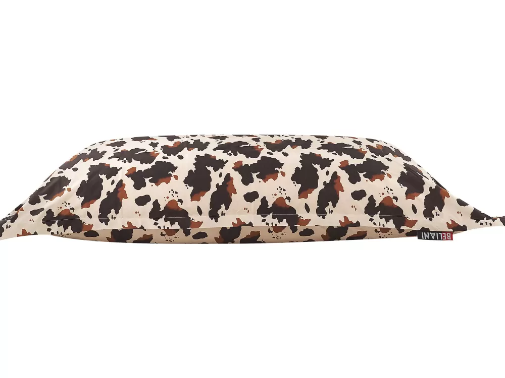 Online Beliani Sakkituoli Nailon Beige/Ruskea 140 X 180 Cm Fuzzy