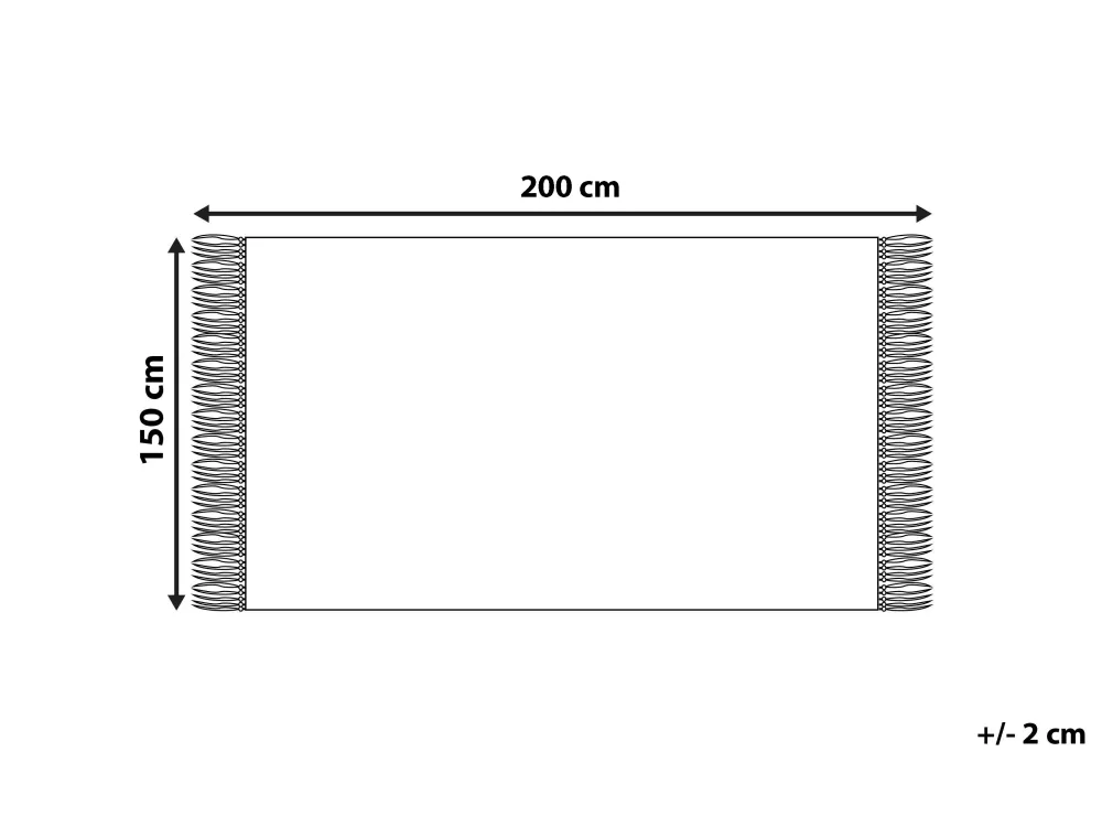 Discount Beliani Torkkupeitto Kangas Smaragdinvihrea 150 X 200 Cm Hamat
