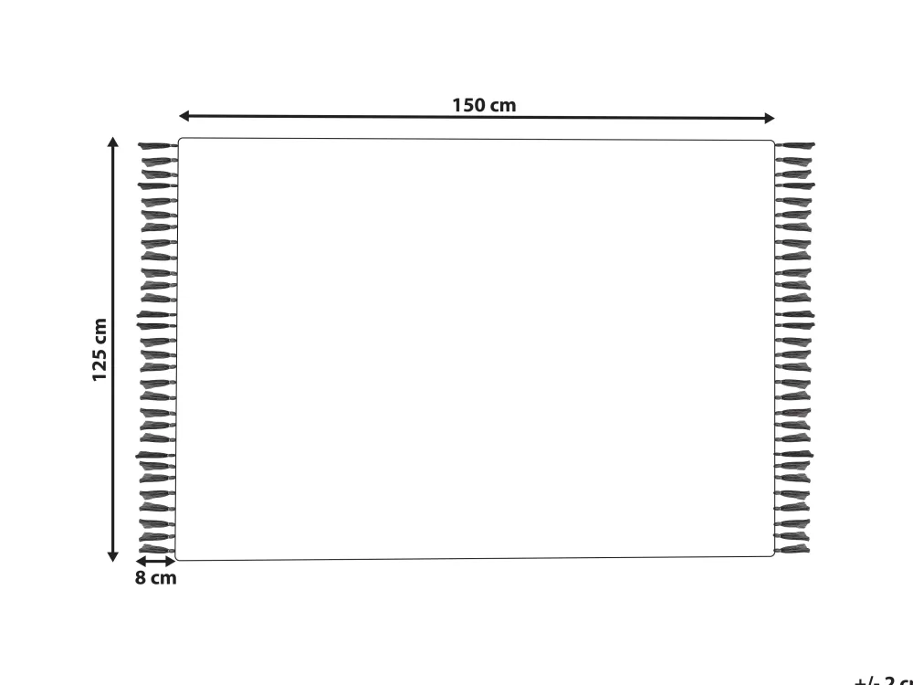 Tekstiilit<Beliani Viltti Puuvilla Vihrea 125 X 150 Cm Khari